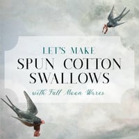 Image 1 of Let's Make Spun Cotton Swallows kit