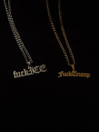 Fuck ICE/Trump Necklace