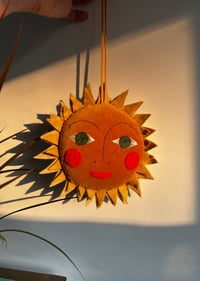Image 2 of Hanging Golden Velvet Sun 