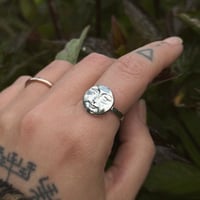 Image 5 of Made to order Mini Moon Face pendant or ring