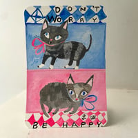 Image 1 of Original painting on card -don’t worry be happy 