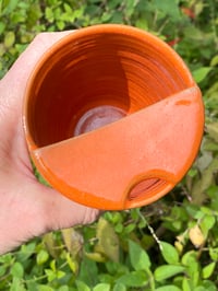 Image 2 of Travel Cup , Orange glaze