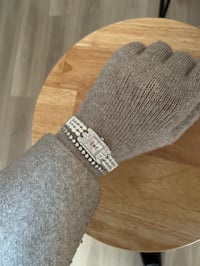 Image 5 of Vintage Gruen Pearl Watch Mother of Pearl dial and crystals 