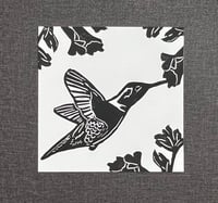 Image 1 of Hummingbird framed mini print