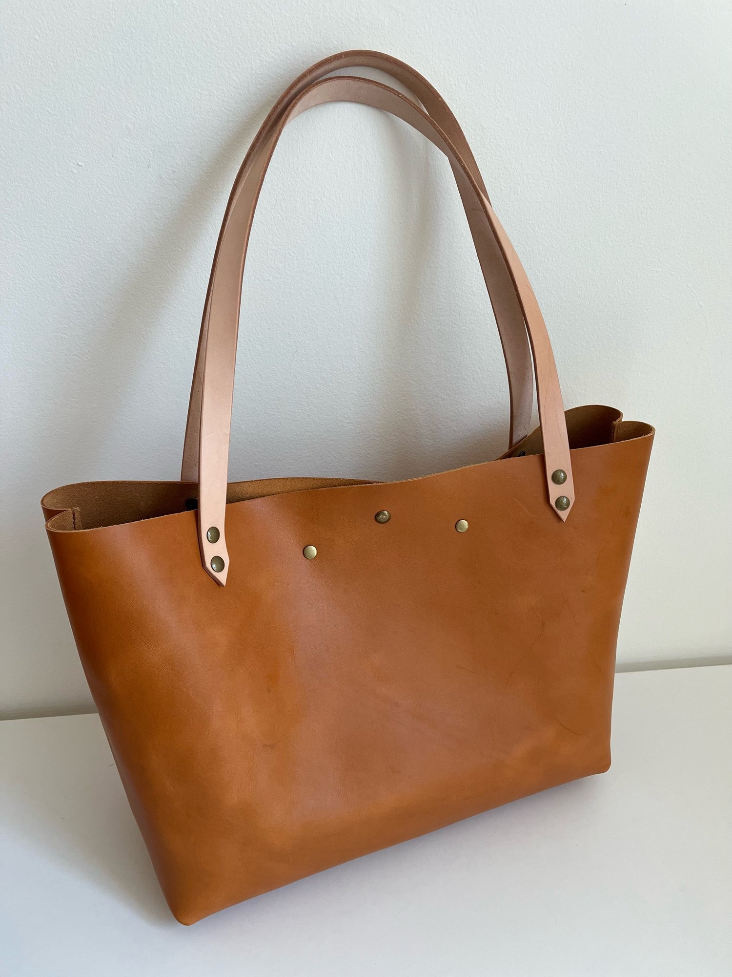 Image of Tan Italian Vachetta Carry-all Tote