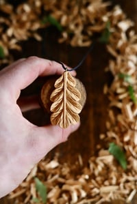 Image 1 of Oak Leaf Pendant Necklace