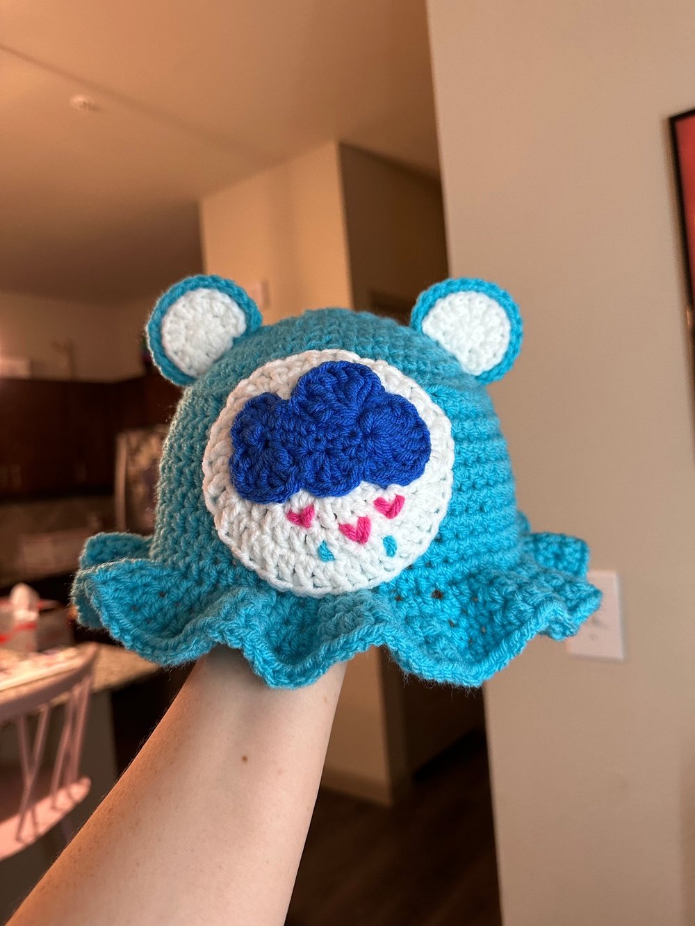 Image of Grumpy Bear inspired Bucket Hat