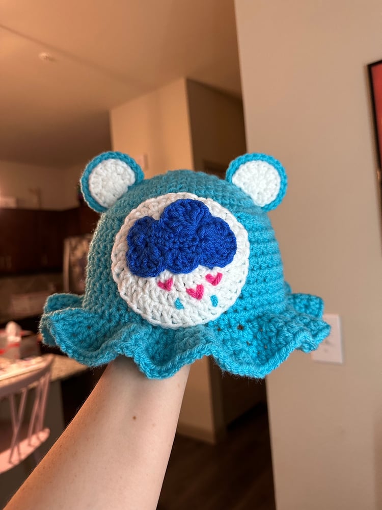 Image of Grumpy Bear inspired Bucket Hat