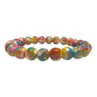 Orange/Pink Multi-Color Bead Bracelet