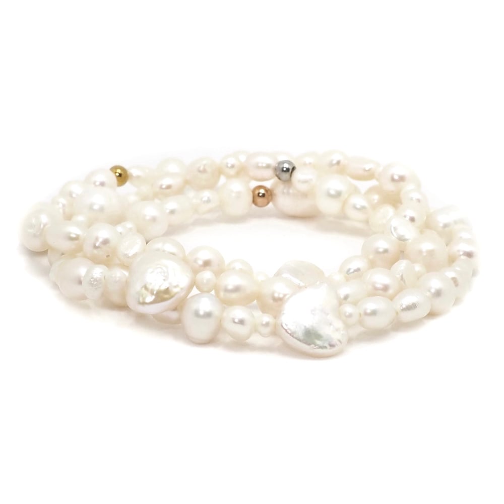 Image of Pearl Heart Armband