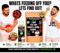 Image 1 of WORLD-WIDE TOP SELLING 3 DAY,7 DAY AND 14  DAY WORM & PARASITE CLEANSE TEA AVAILABLE HERE