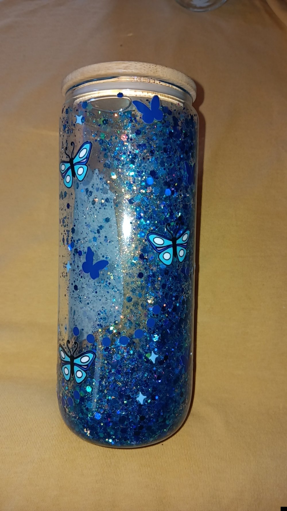Image of Emily blue snowglobe READY TO SHIP