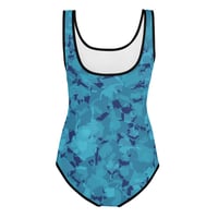 Image 2 of All-Over Print Youth Swimsuit