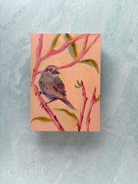 Image 1 of Bird Joy, 5x7” Original Painting  