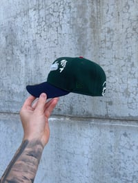 Image 5 of NAVY VISOR MULTI TONE OHTANI LOS ANGELES DODGERS CUSTOM FITTED CAP