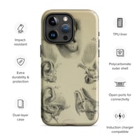 Image 1 of Vintage Book Page Anatomical Illustration Human Ear Tough Case for iPhone®