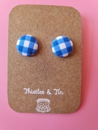 Image 10 of Gingham Fabric Studs