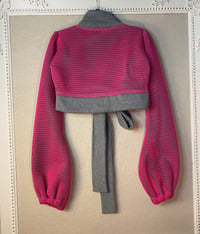Image 4 of Cropped Fleece Net Jacket