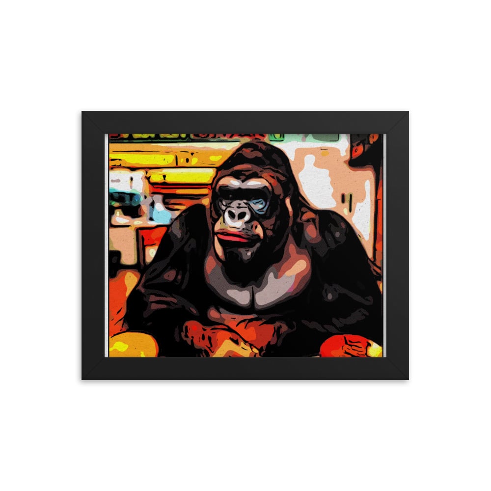 ZEN EXP - Hungry-Rilla Framed photo paper poster