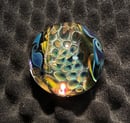 Image 1 of Twisted Fumed Honeycomb Marble with Opal