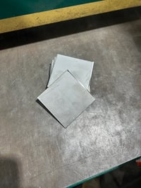 11 gauge stainless steel TEST BLANKS 3"x3"