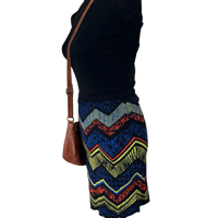 Image 3 of Jealous Tomato Multicolored Geometric Pencil Stretch Body Con Skirt - Size M