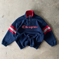 Image 1 of CHAMPION 1/4 ZIP THREE TONE FLEECE