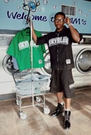 Image 2 of Black Denim Set Diamond 