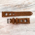 Italian Suede Rally Strap - Brown