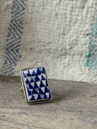 Image 1 of Porcelain ring - triangles