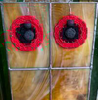 Image 1 of Handmade Bohemian Earrings Poppy Lava