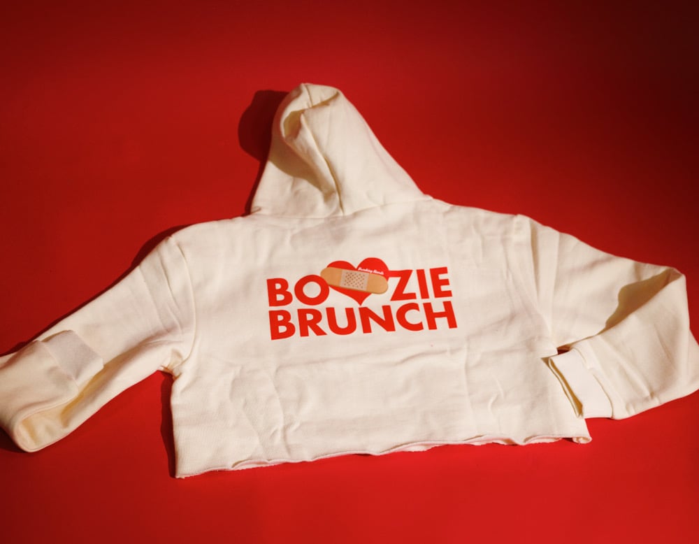 Image of BHC X BOOZIE BRUNCH CROP HOODIE