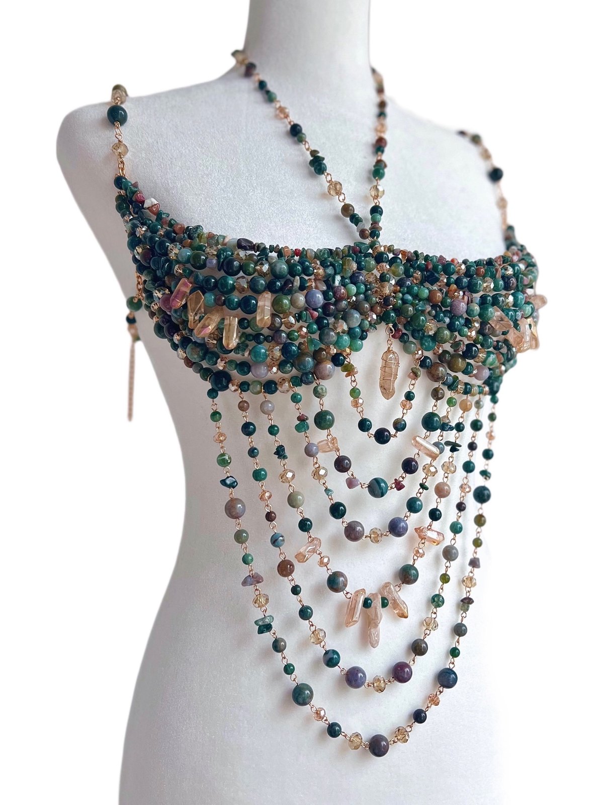 beaded bralet