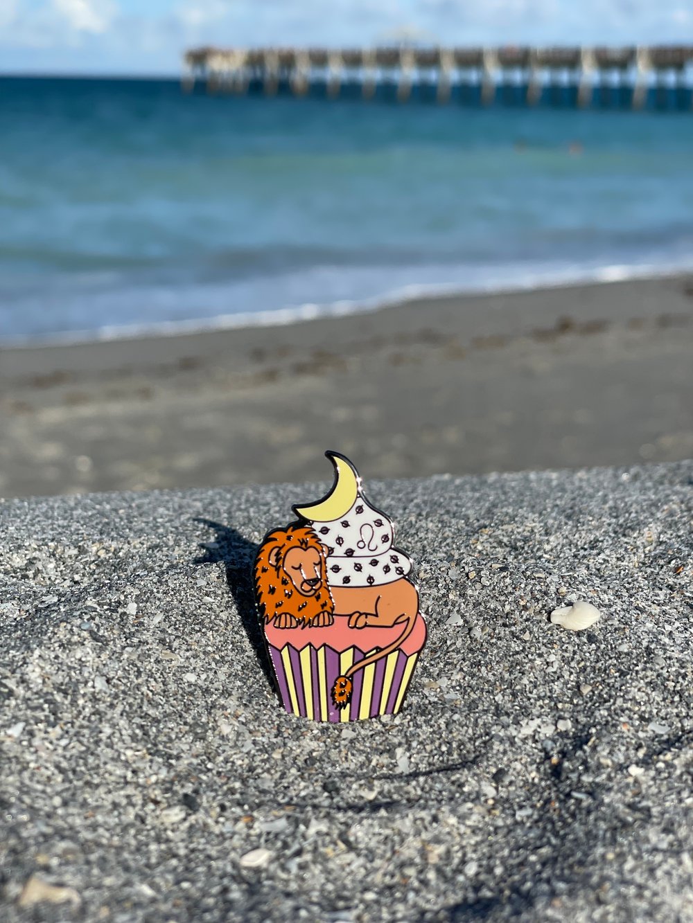 Image of Leo Cupcake Pin