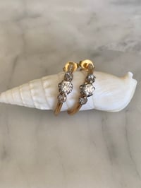 Image 1 of DIAMOND HOOP EARRINGS