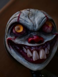 Image 6 of Handmade Pennywise Badge Reel Keychain 