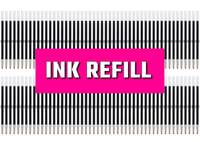 Ink refill for beaded pens 