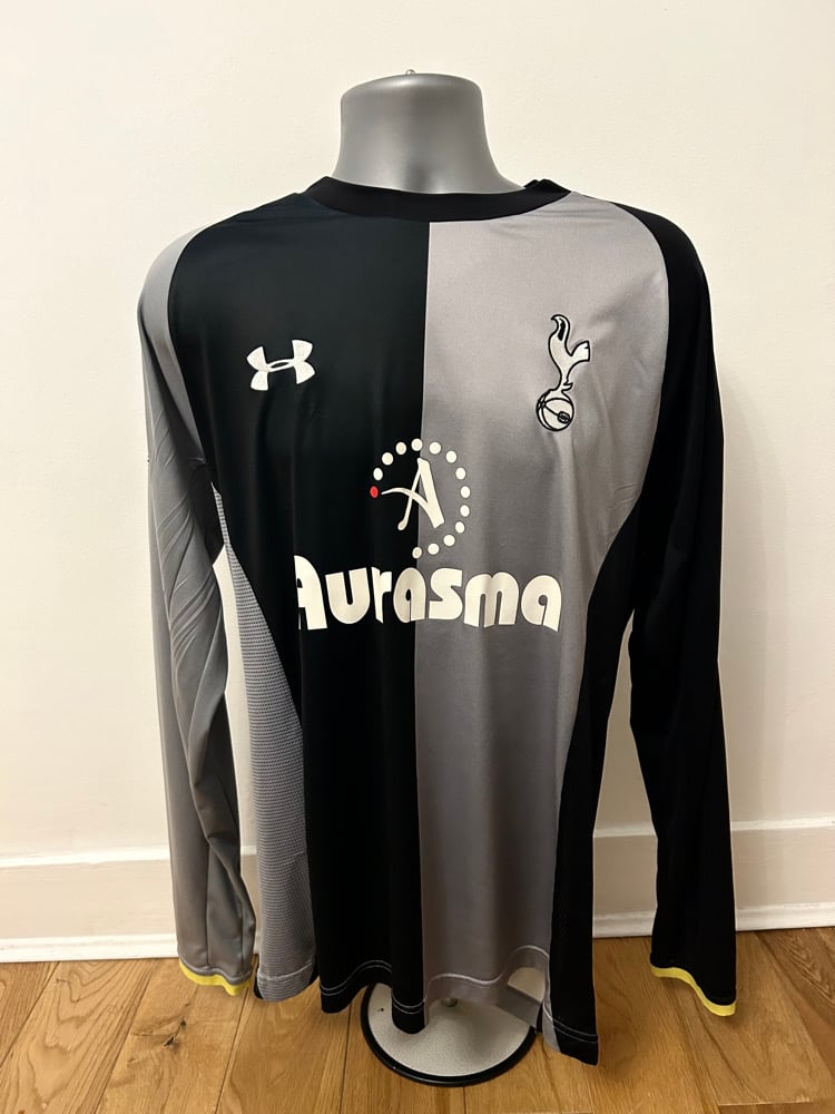 Image of Tottenham Hotspur “BALE 11” 2012/13 Long Sleeve Third Shirt + PL patches (L)