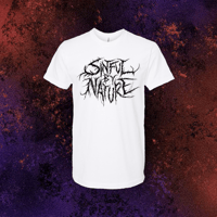 White Logo Tee