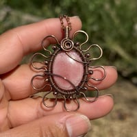 Image 1 of Rhodochrosite Flower Pendant 🌸💘