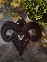 Image 2 of Ram skull wall/altar piece 
