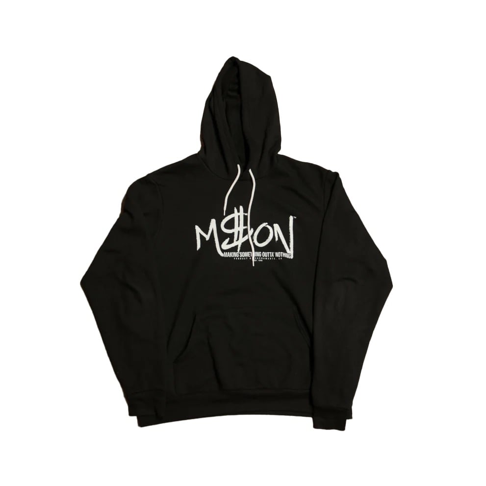 Image of Dollar Sign Hoodie BLACK