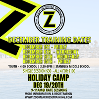 December Training Dates