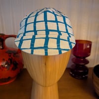 Image 2 of Cotton cycling cap - white squares