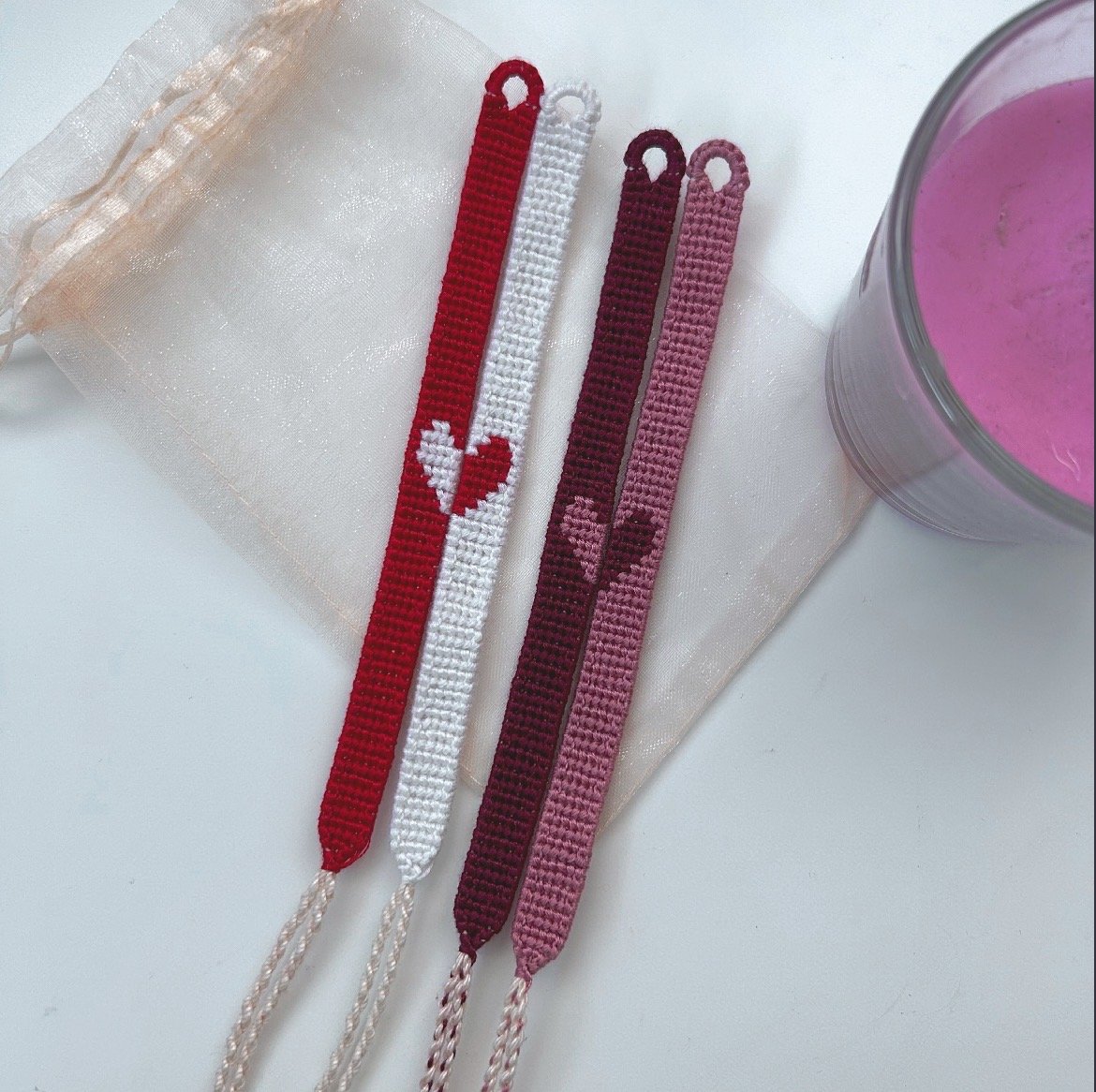 half heart bracelet set kp crafts sf