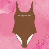 Image 1 of ‘Stay praying, stay slayin’ One-Piece Interchangeable Body Suit/Swimsuit