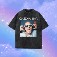 Image 2 of goonba graphic oversized acidwash t-shirts
