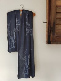 Image 1 of Bloom • Hemp scarf blue