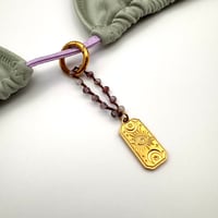 Image 2 of Purple Quartz Evil Eye Bikini Charm