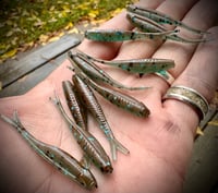 Image 1 of 2” Tracer Shad’s - BLUE CRAW